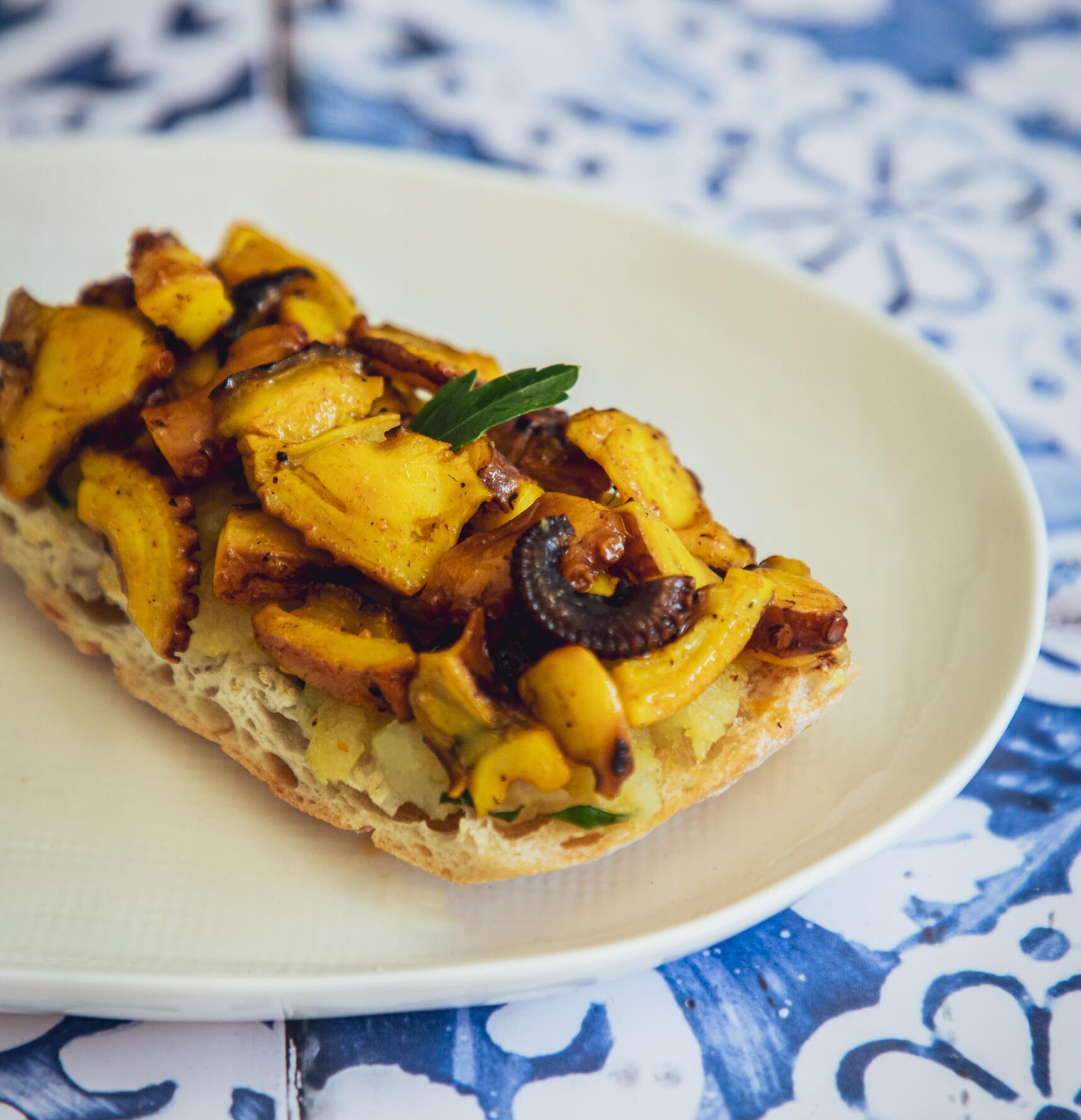 Montadito de Pulpo a la Gallega