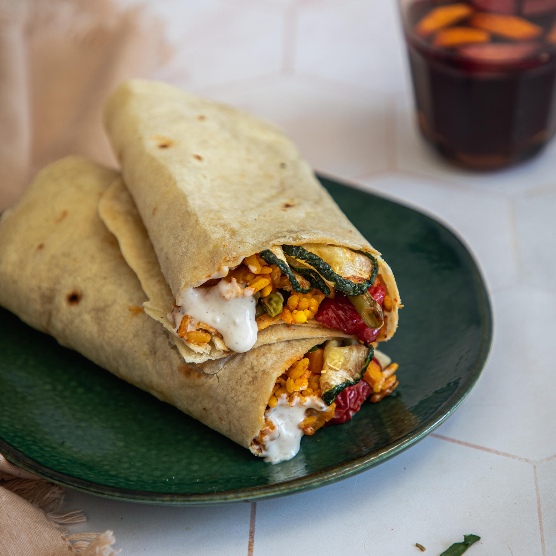 Burrito de Paella Vegetariana